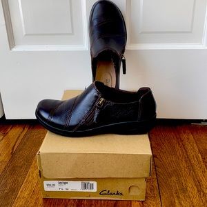Brand new Clarks loafers. Never worn, have original box.
